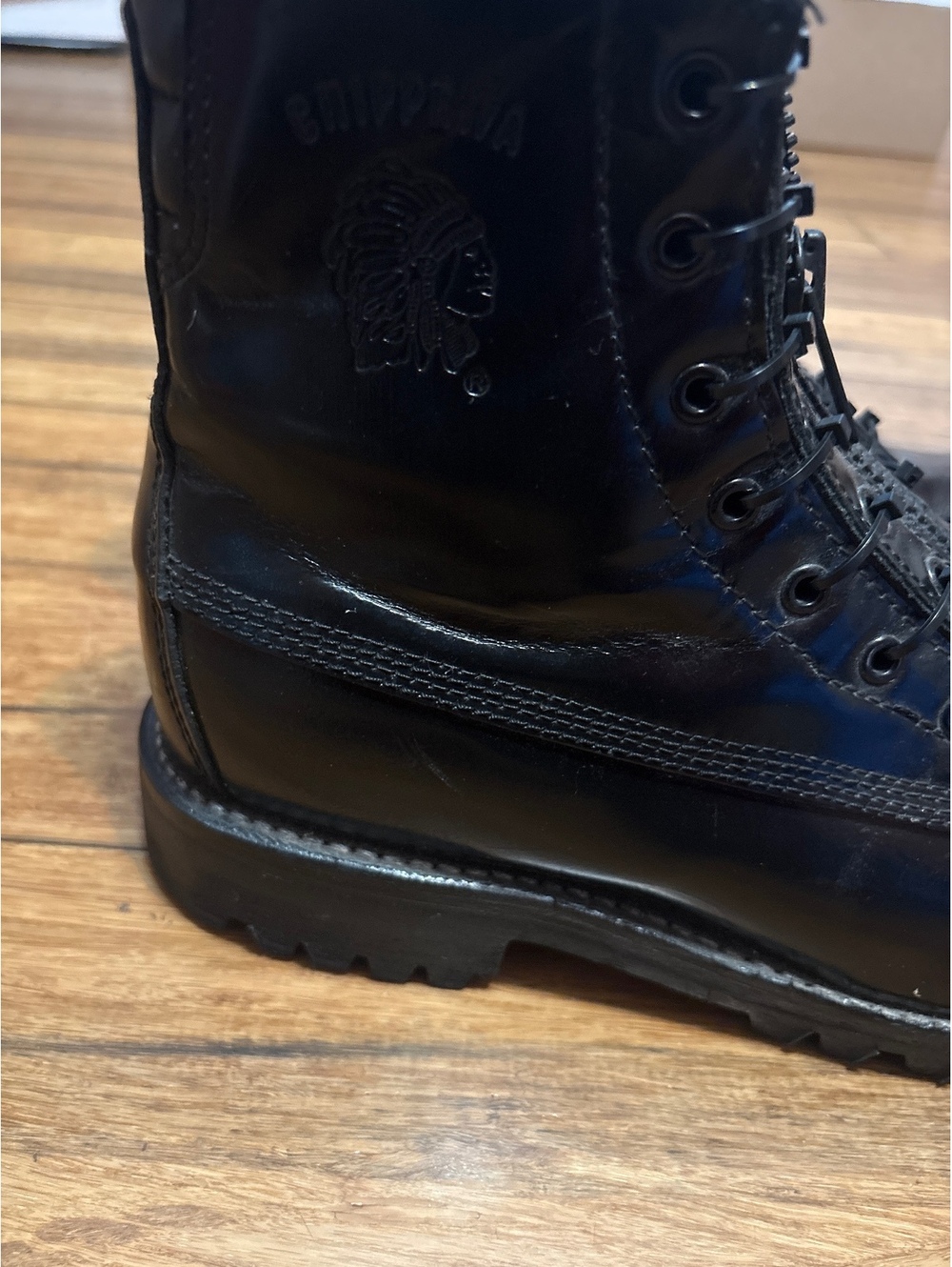 Chippewa Firefighter Boots 27422 Men's 10.5 EE Black Leather Steel Toe Ruttman - Picture 2 of 8